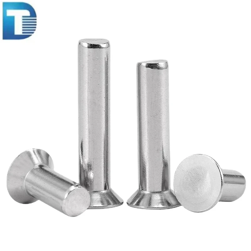 Stainless Steel INOX SS SUS 304 316 316L A2 A4 70 80 Round Thin Mushroom CSK Flat Countersunk Head Solid Rivet DIN 660 302 7338