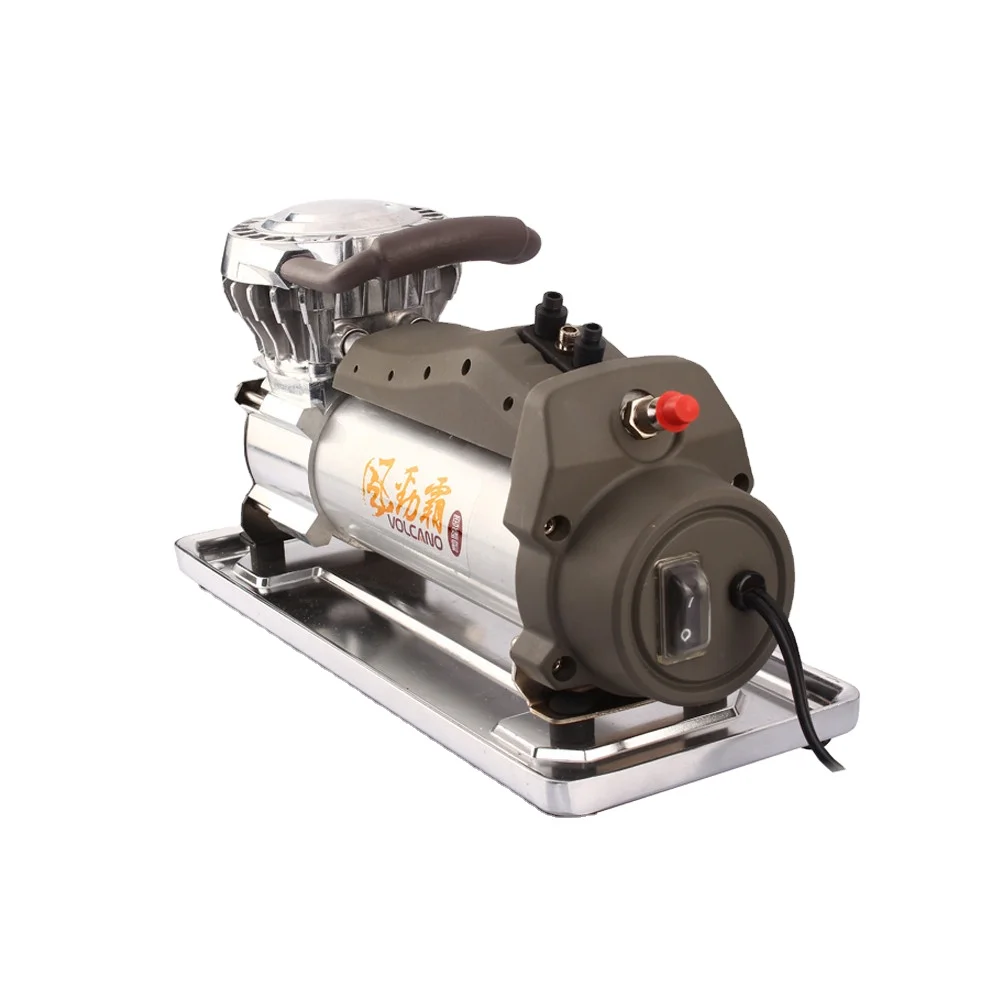 VOLCANO heavy duty 12V big tire used air compressor with carry bag