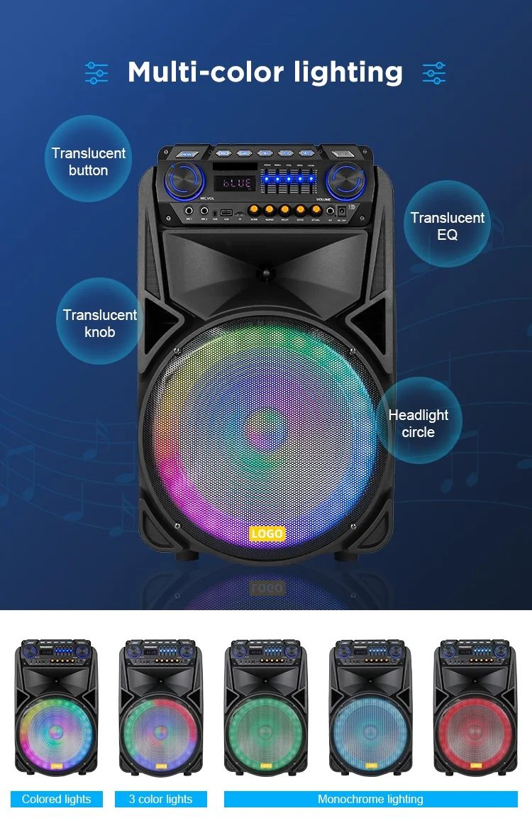 Oem Mp3 12inch Trolly Outdoor Party Dj Outdoor Speakers Weatherproof