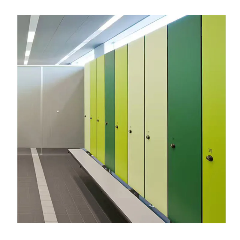 Solid Color Gym Cloth Hanging Cabinet Hpl Phenolic Laminate Storage Lockers for Cloth Change I