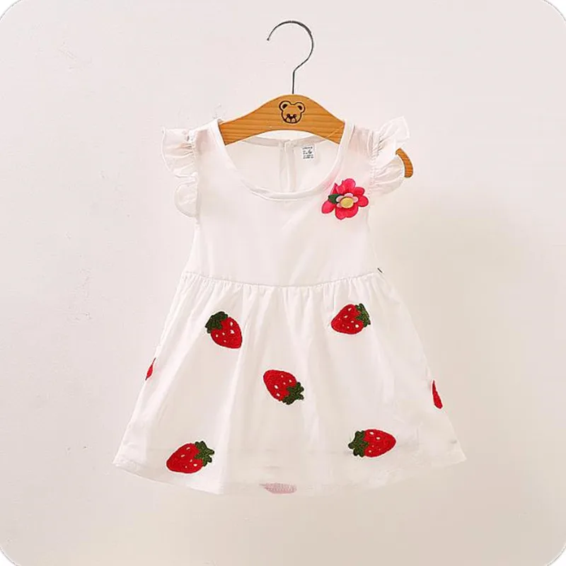 
wholesale cheap price lovely 1 year girl dress new baby mini sleeveless dress 