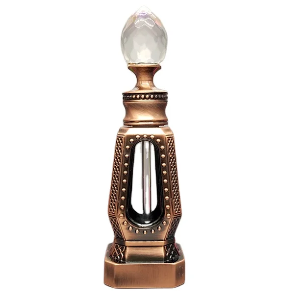 10ml luxury antique metal Arabic style fragrance essential oil bottle