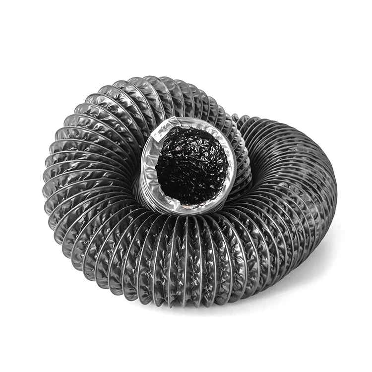 Ventilation Black Combi PVC aluminum flexible duct