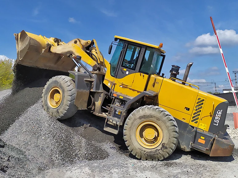 Высокопроизводительное землеройное оборудование L960HHST 8-тонный мини-колесный погрузчик 5 CBM Ковшовый фронтальный