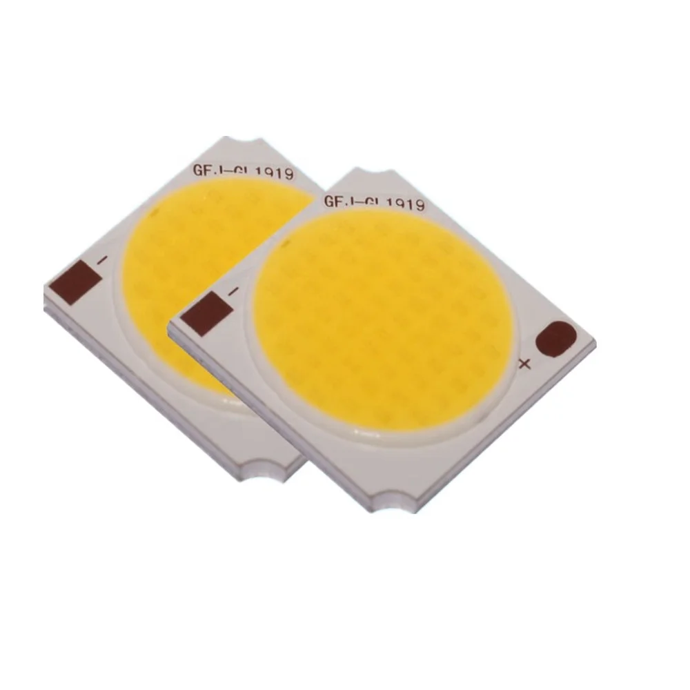19mm X 19mm 10W 15W Cob Led Chip 3-3.2V 3200mA 3000K 4000K 6000K