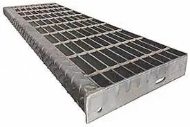 Grating Galvanized Metal Steps Steel Stair Tread