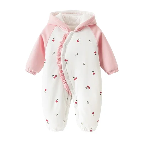 Factory Direct Supply Kids Clothes Sets Hot Sale Kids Winter Warm Thick Plus Velvet Clothes Sets Casual Cute Cat Pattern Clothes