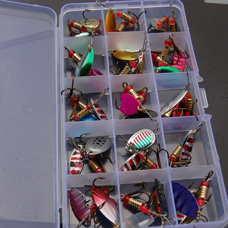 Лидер продаж 30 шт. искусственные жесткие металлические снасти для морской воды блесна ложка окунь приманки рыбалки с коробкой