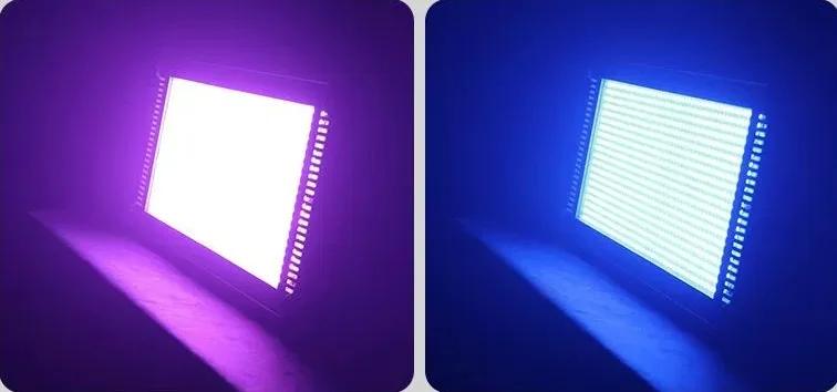 WF 1000w dmx512 RGB 3IN1 8+8 LED strobe Light Running Water Flashing Lights