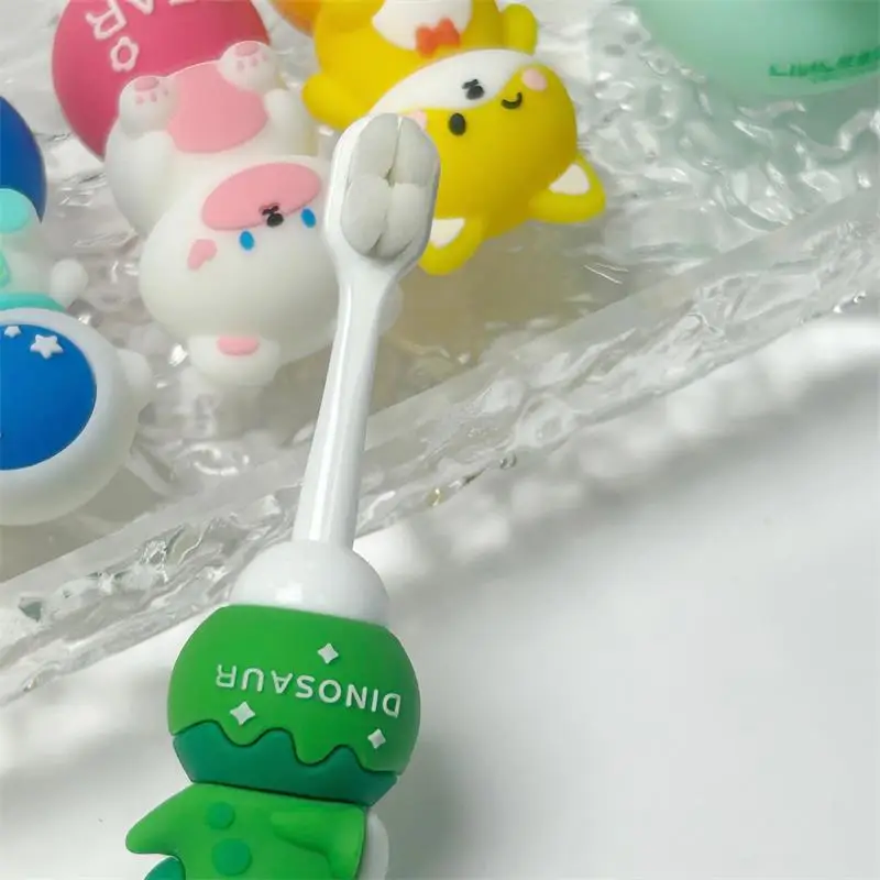 Wholesale 3D Cartoon Handle Kids Manual Toothbrush Extra Soft Bristle Custom Toothbrushes Manufacturer