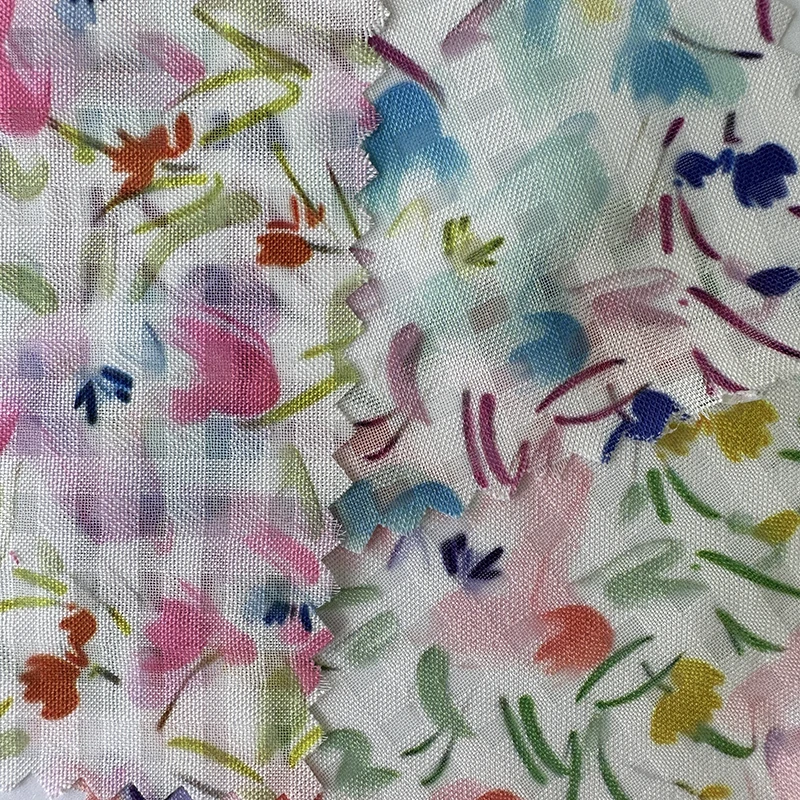 RIGU Textiles Custom Recycled Swimming Suit Print On Fabric With Red Flower Design