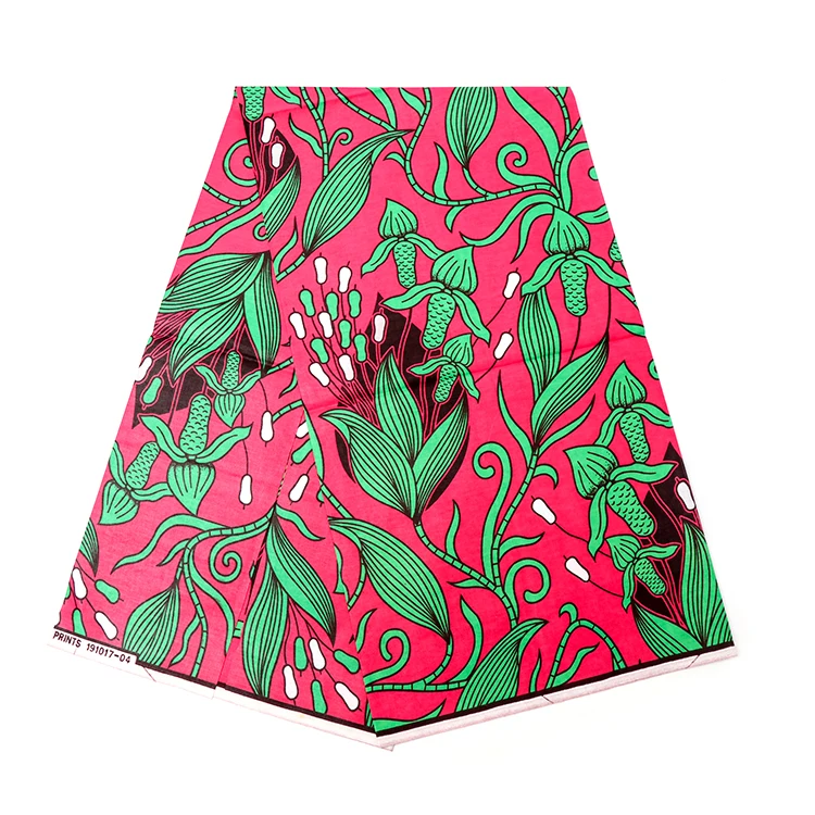 African Fabric Double Side ghana Wax Prints polyester Ethnic Red Batik Hollandis Ankara Africa batik wax fabric