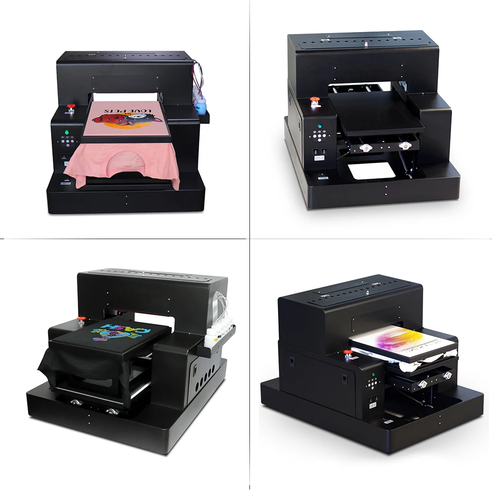 A3 Dtg Inkjet Flatbed Printer for T- Shirt Printing Machine DTG Printer A3 6 Color F3050 for Printhead L1800