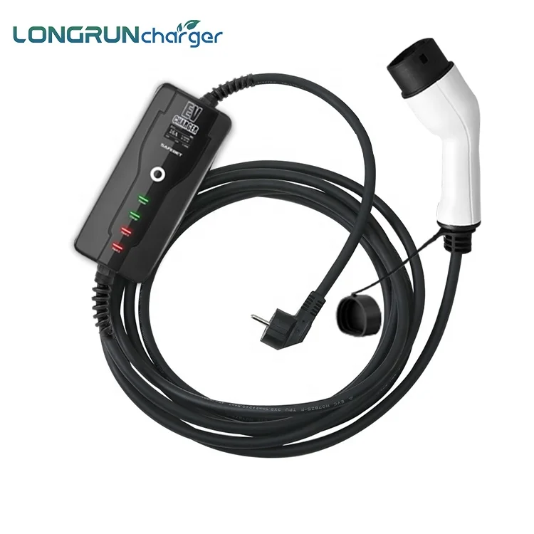 Longrun 16 А однофазный переменный ток 250 в SAE J1772 США портативное водонепроницаемое зарядное устройство типа 1 EV