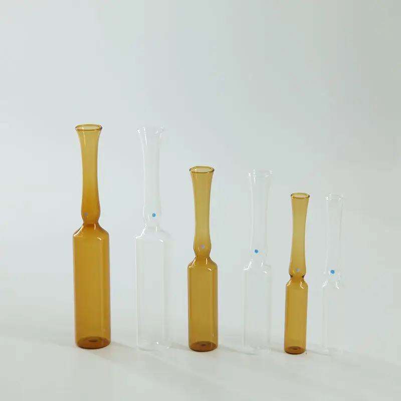 Factory sale vitamin c collagen glass ampoule for face Anti aging Brightening skin care Hyaluronic Acid serum