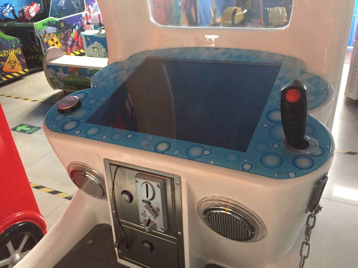 hot selling dinibao coin operated kiddie rides children happy helicopter with video arcade games machine