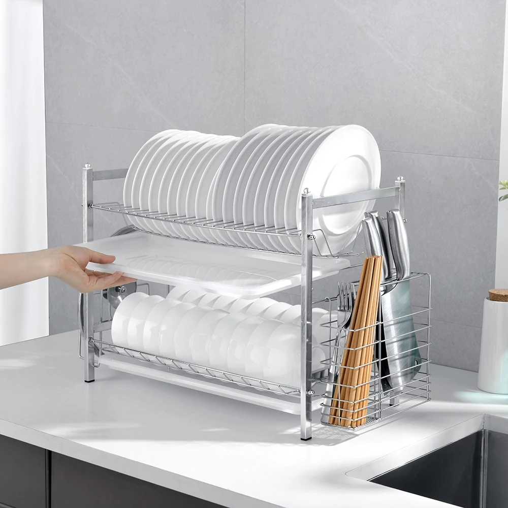 304 Stainless Dan Wastafel Sinks Rak Piring