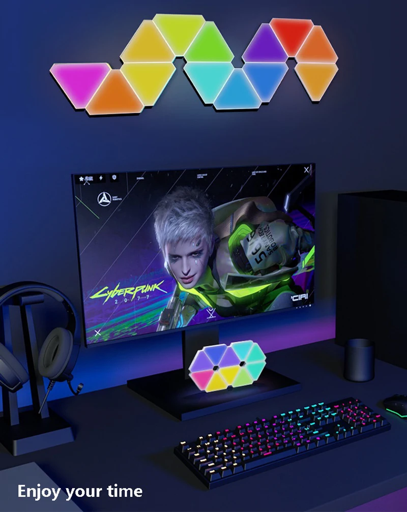 Wifi 5v Usb Lamps Led Night Light For Game Bedroom Decoration Decor Wall Lamps