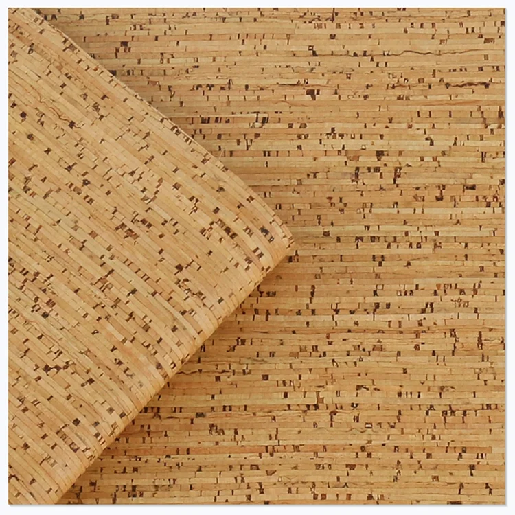 Designed Vegan Fabric Biodegradable Natural Organic Portugal Cork Leather