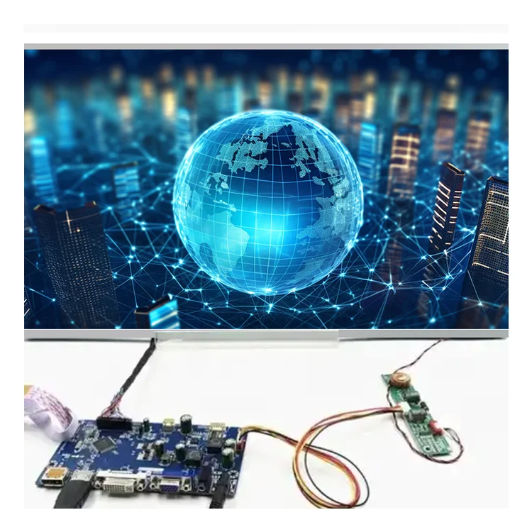 top sale VGA and HDMI FHD DC12V  Input 3.3V 5V 12V main board lcd tv for game
