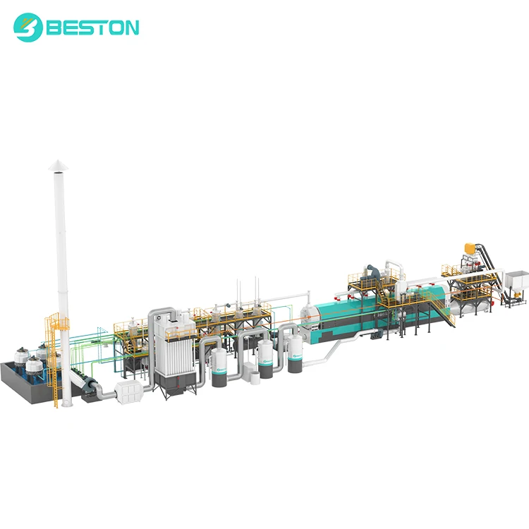 Beston Group полностью непрерывные отходы пластика пиролизная установка Отходы Резиновых Шин машина для