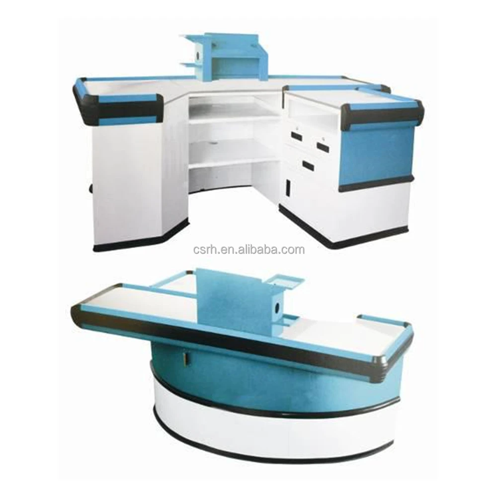 RH-CR046 Supermarket retail store cash register counters electric register cash checkout counter