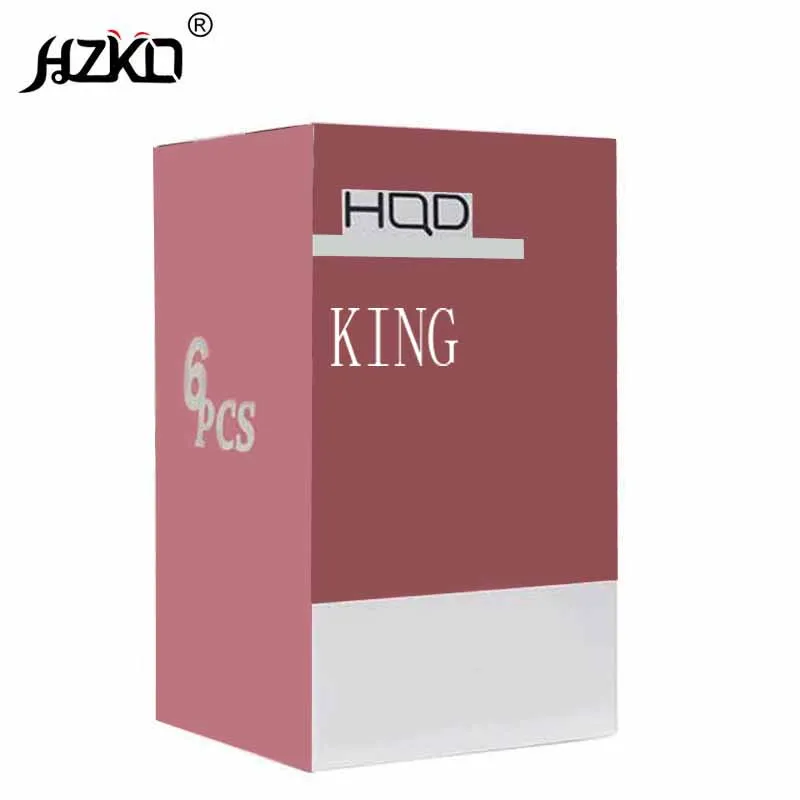 Оригинальная упаковка HQD King 2000F доступна в 10 различных цветах, свяжитесь с нами для получения более подробной информации