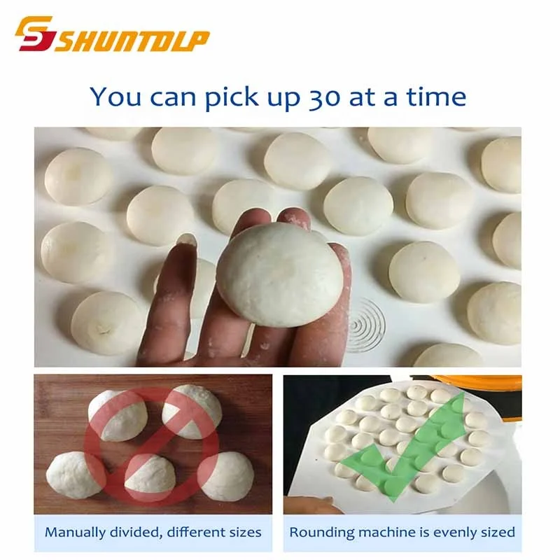 Коммерческий Электрический делитель теста для пиццы делитель теста разделительная и круглая машина 30 шт. полуавтоматический делитель теста и круглый делитель