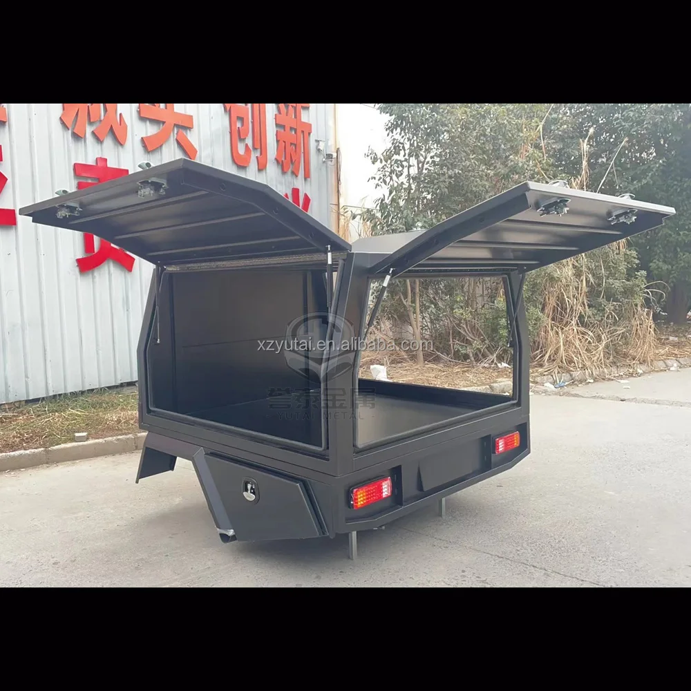 Customized new 1800x1800x860mm flat aluminium ute canopy and aluminum 4x4 camper pickup truck canopy