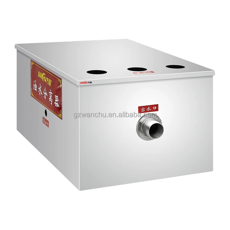 Industrial Singapore Stainless Steel Kitchen Grease Trap for Wastewater Commercial Oil Filter Grease Trap and Water Separator