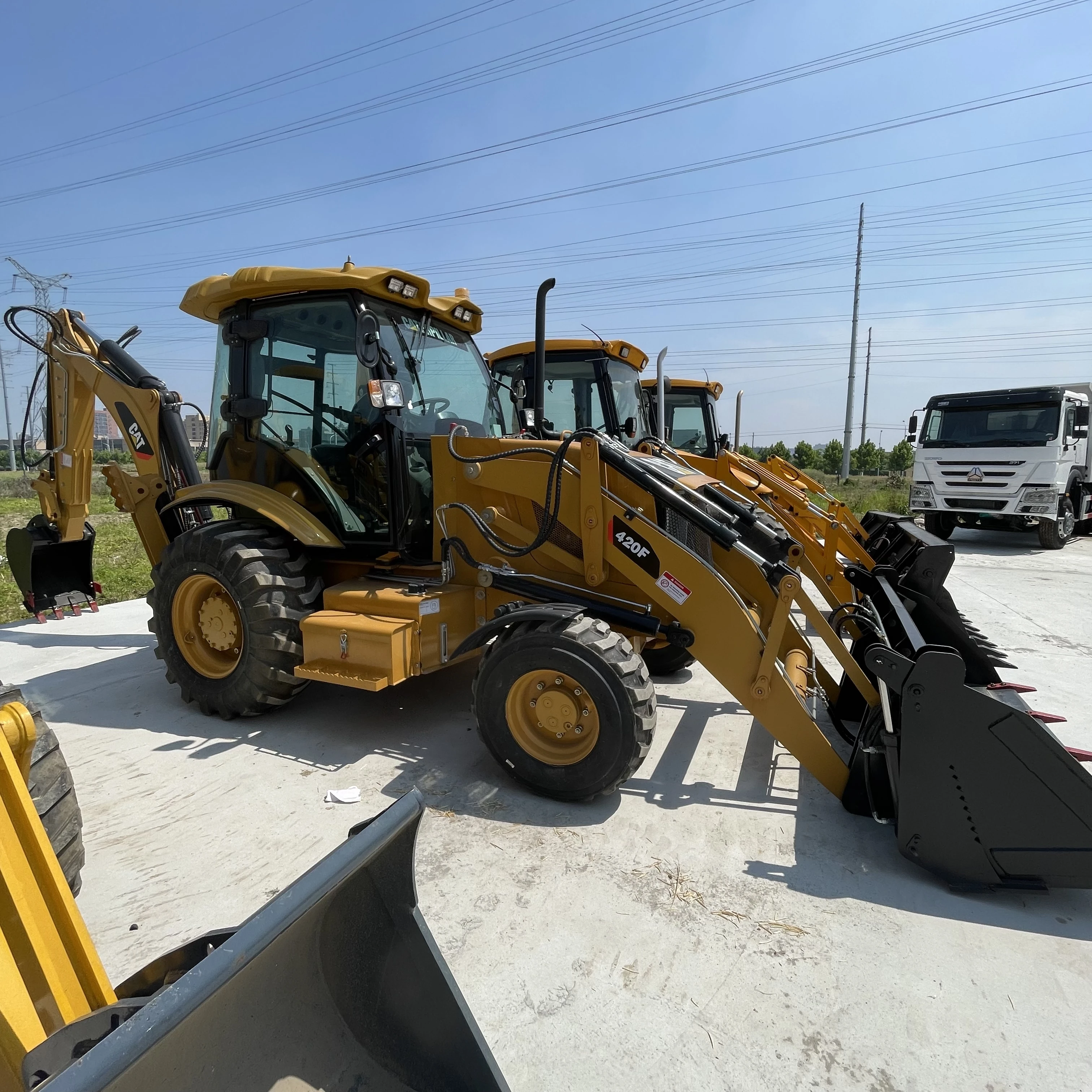 95% new used Caterpillar 420F Backhoe Loader used Cat 420f second hand loaders with high quality for sale