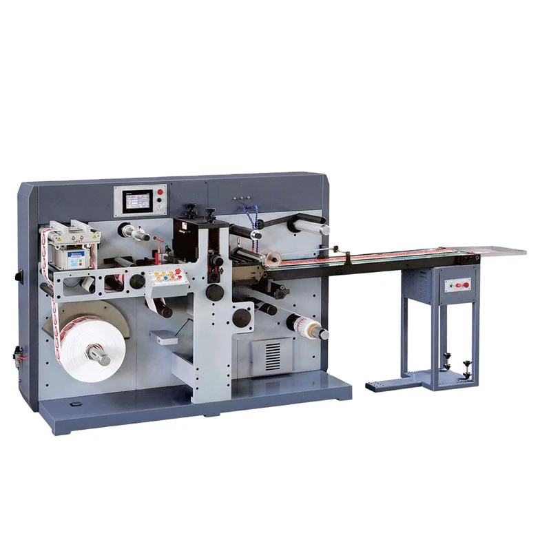 DBIML-330 High Speed Full Rotary Through Die Cutting Machine With In Mold Label Die Cutting and Conveyor