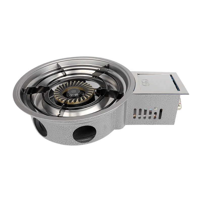 PINNOVO korean bbq gas grill hot pot gas bbq grill outdoor stainless steel for restaurant bbq grills gas table top stove