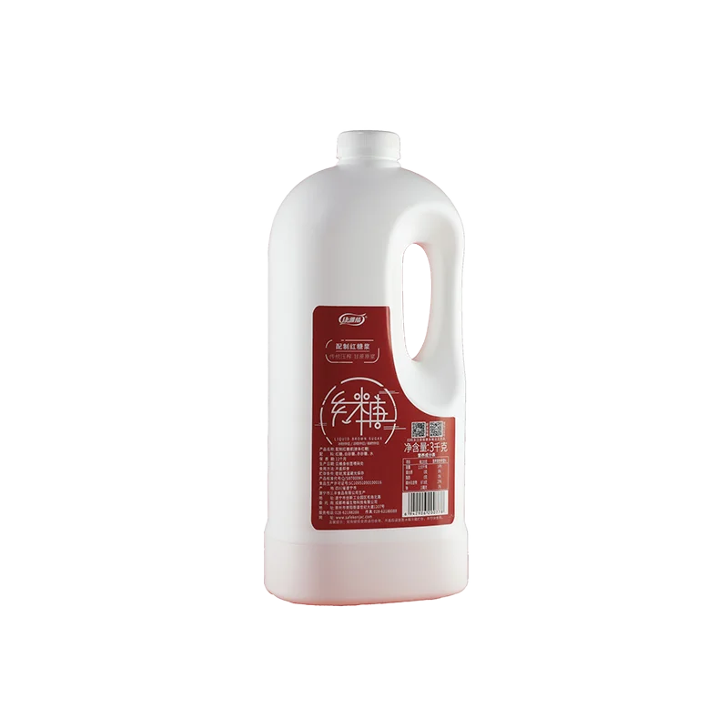 China 3kg per bottle Dark Brown Sugar syrup liquid / Dark Brown Sugar syrup liquid brazil origin