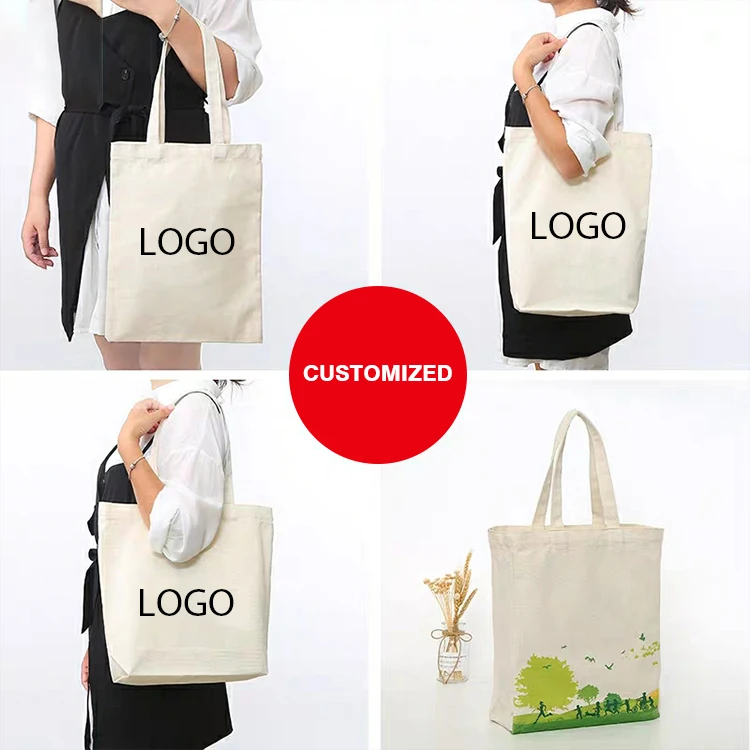 Canvas bull denim tote bag with handle