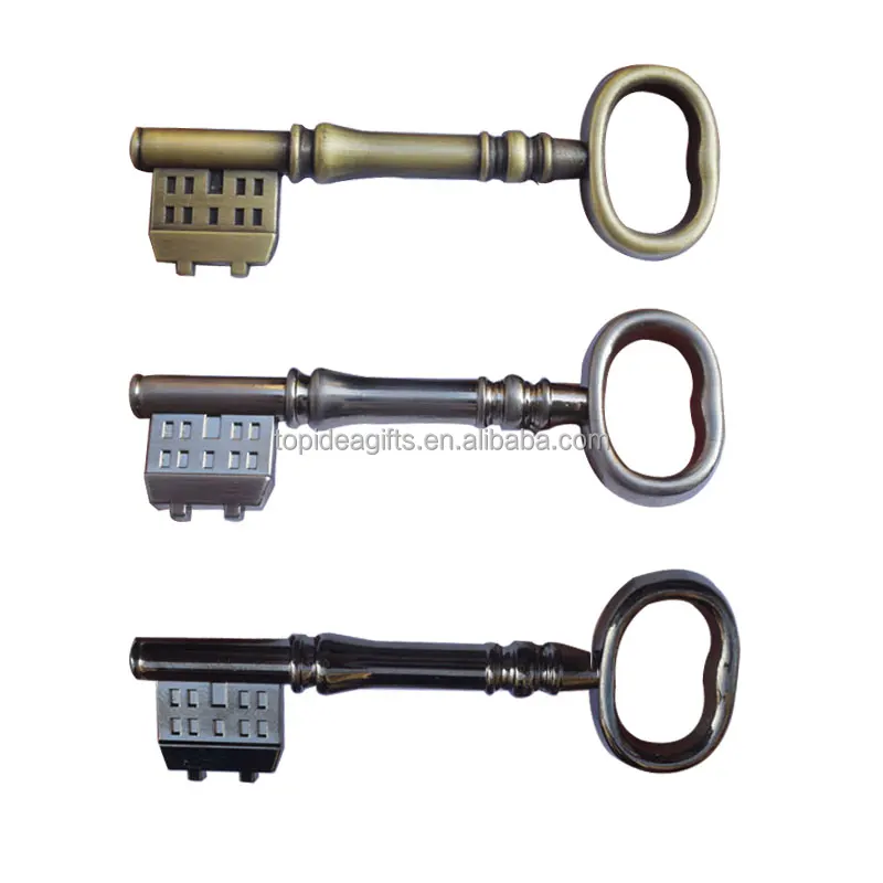 Keychain Women Lady Girl Novel Chest Key Necklace Gunmetal Vintage Skeleton Keys for Necklace Bracelet Jewelry