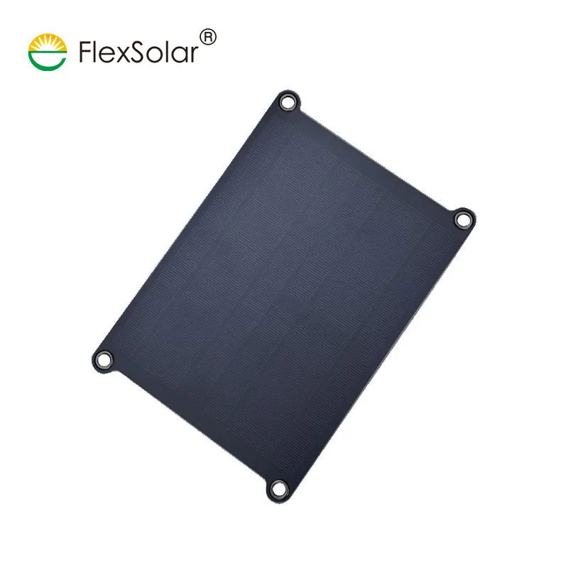 Flextech 18V 5W Portable Solar Car Boat Power Panel Battery Charger Maintainer for Automobile Motor Tractor