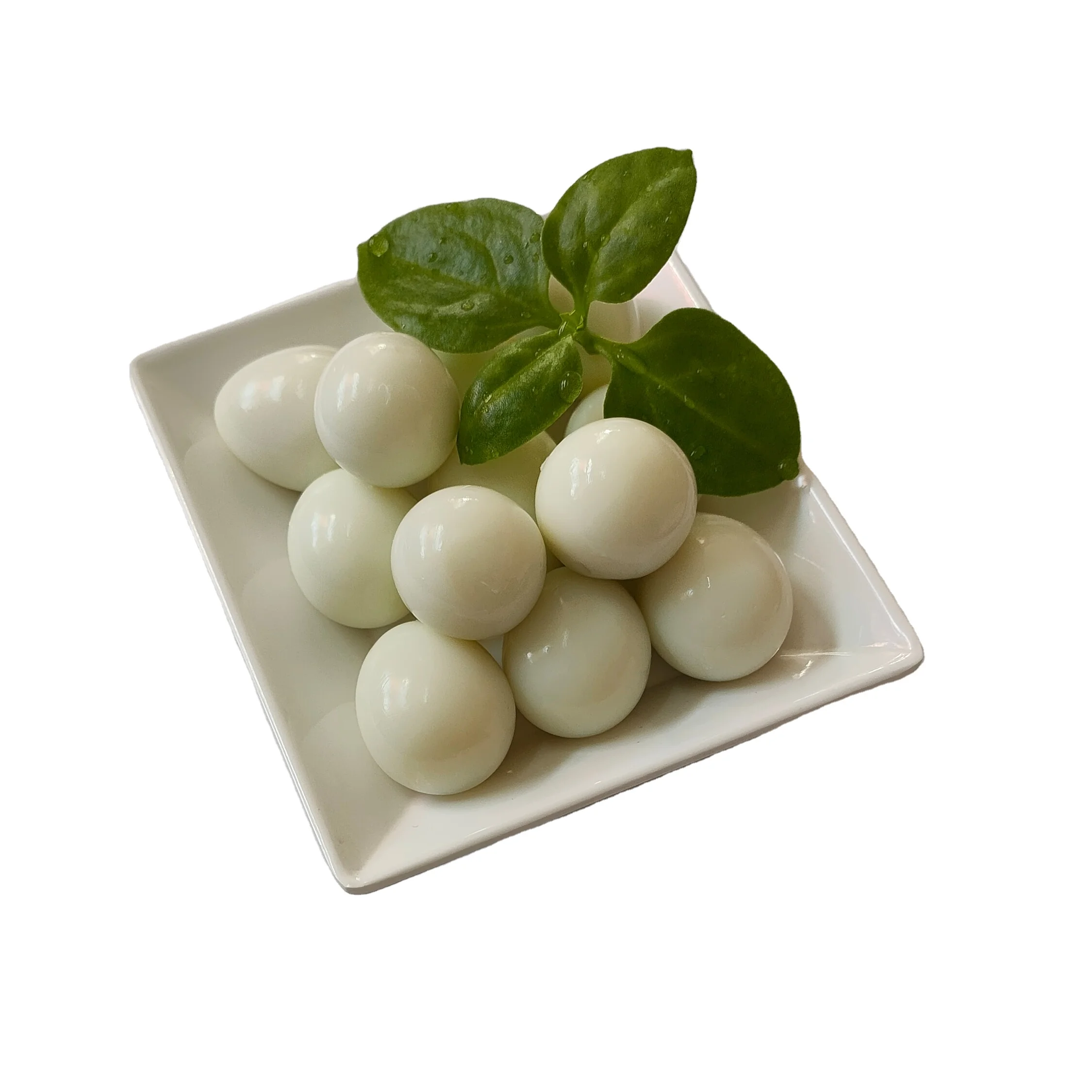 Plain quail eggs without shell canned quail egg barbecue chaffy dish with quail eggs