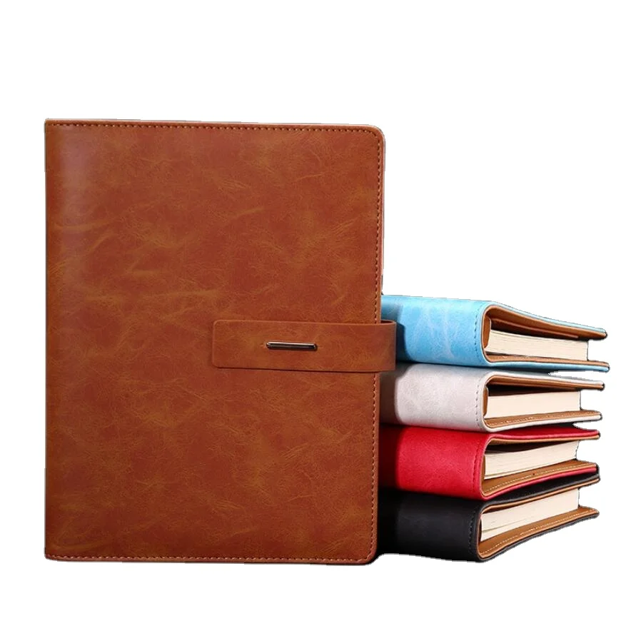 2022 Custom handmade  leather bound notebook personalized vintage style writing planner travel journal notebook with brand logo