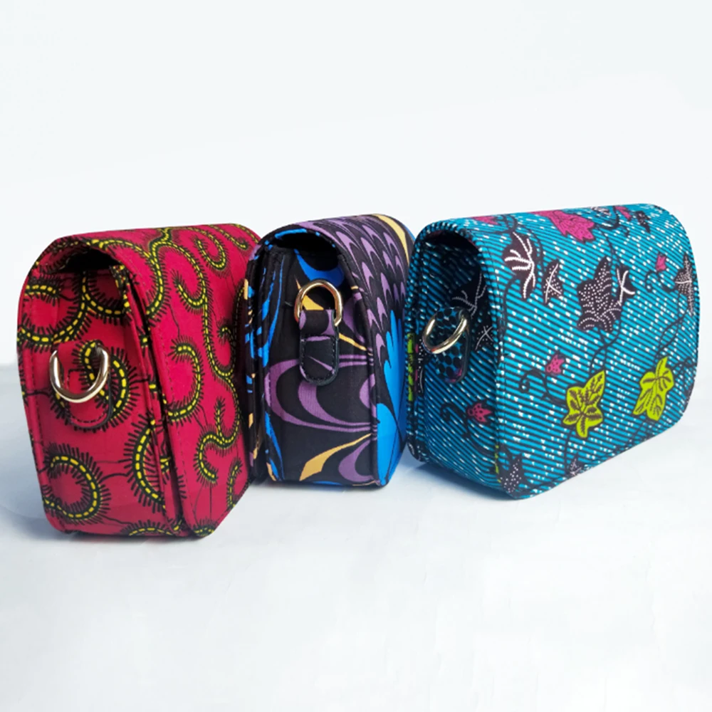 
African Print Handbag Women Accessories Wholesale African Print Bags Hot Selling Cotton Wax 