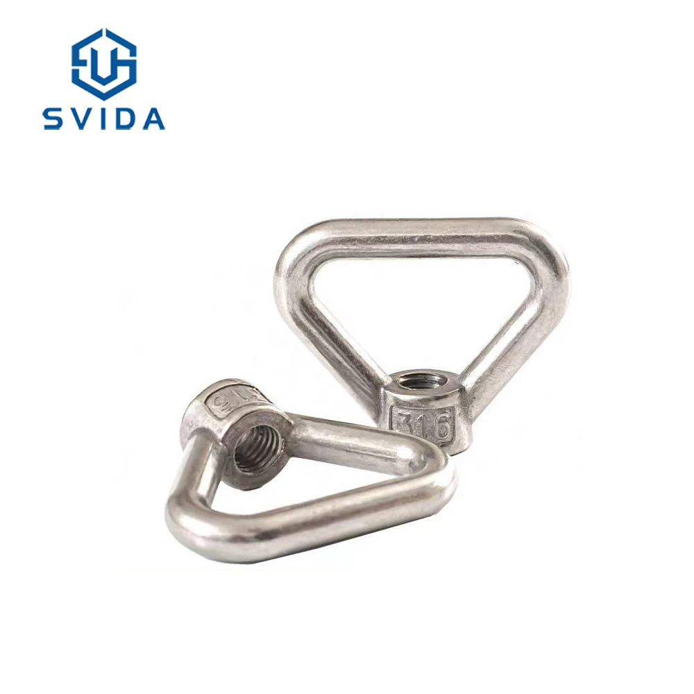 Hot Sale Stainless Steel A2 SS304 M10 M12 M14 M16 M20 24 Triangle Eye Lifting Nut