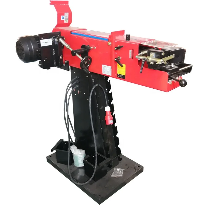 single phase motor type tube notcher pipe notching machine with metal deburring belt