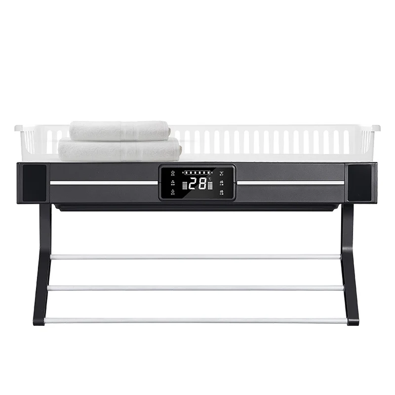 bathroom radiator wall mounted electric bath towel warmer smart towel drying rail rack with UV disinfection and body sensor