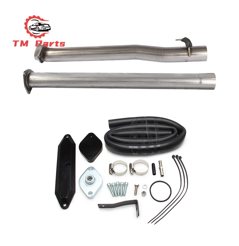 4 inch Exhaust Pipe Muffler EGR Pipe Kit Set for Ford Super Duty F250 F350 6.7 Powerstroke 2011 - 2017 egr cooler kit