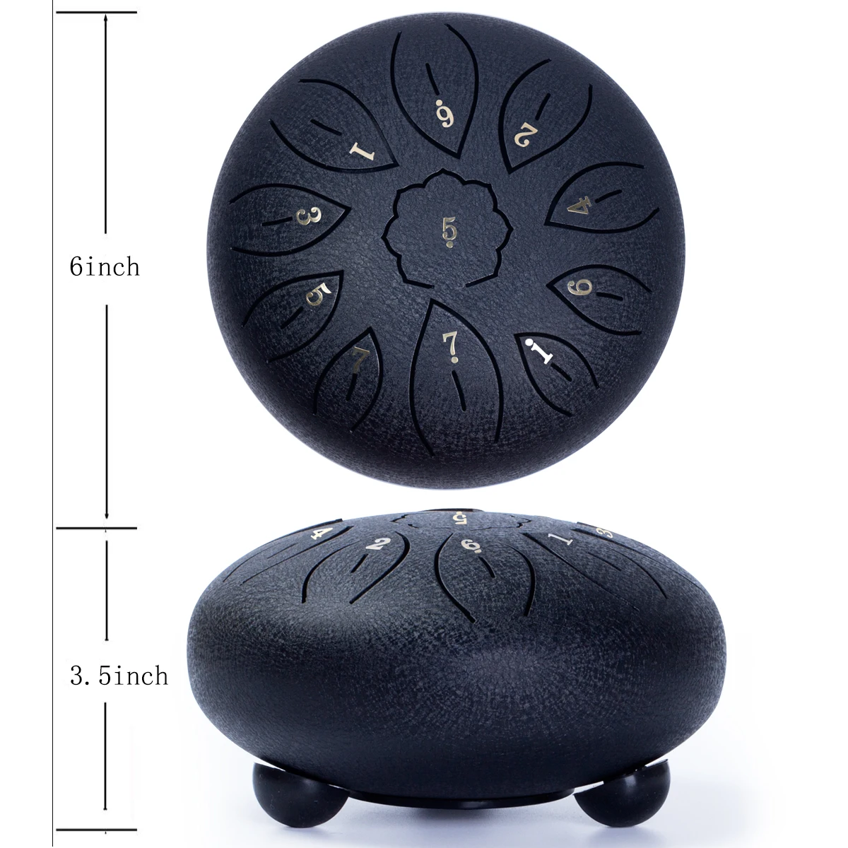  6-дюймовая мини-барабан 8 тон стальная язык ударных Handpan инструмент с сумкой для переноски Музыкальные инструменты по доступной