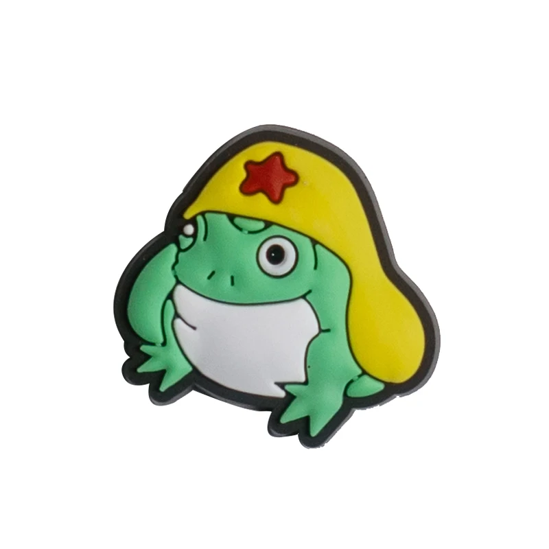 Hot Sale Cheaper Price Luxury Design Frog Custom Soft PVC Shoes Charm