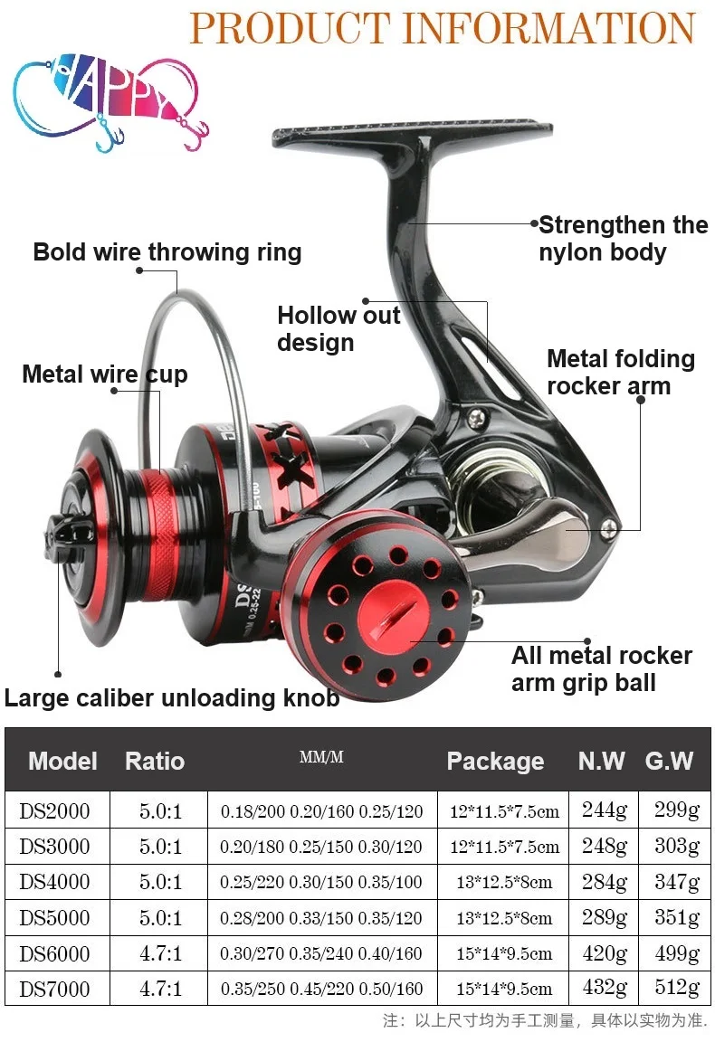 DEUKIO All Metal Spool 2+1bb 2000-7000 Series Carbon Fiber Fishing Reel System&Ultra Light CNC Aluminum Spool Spinning Reel