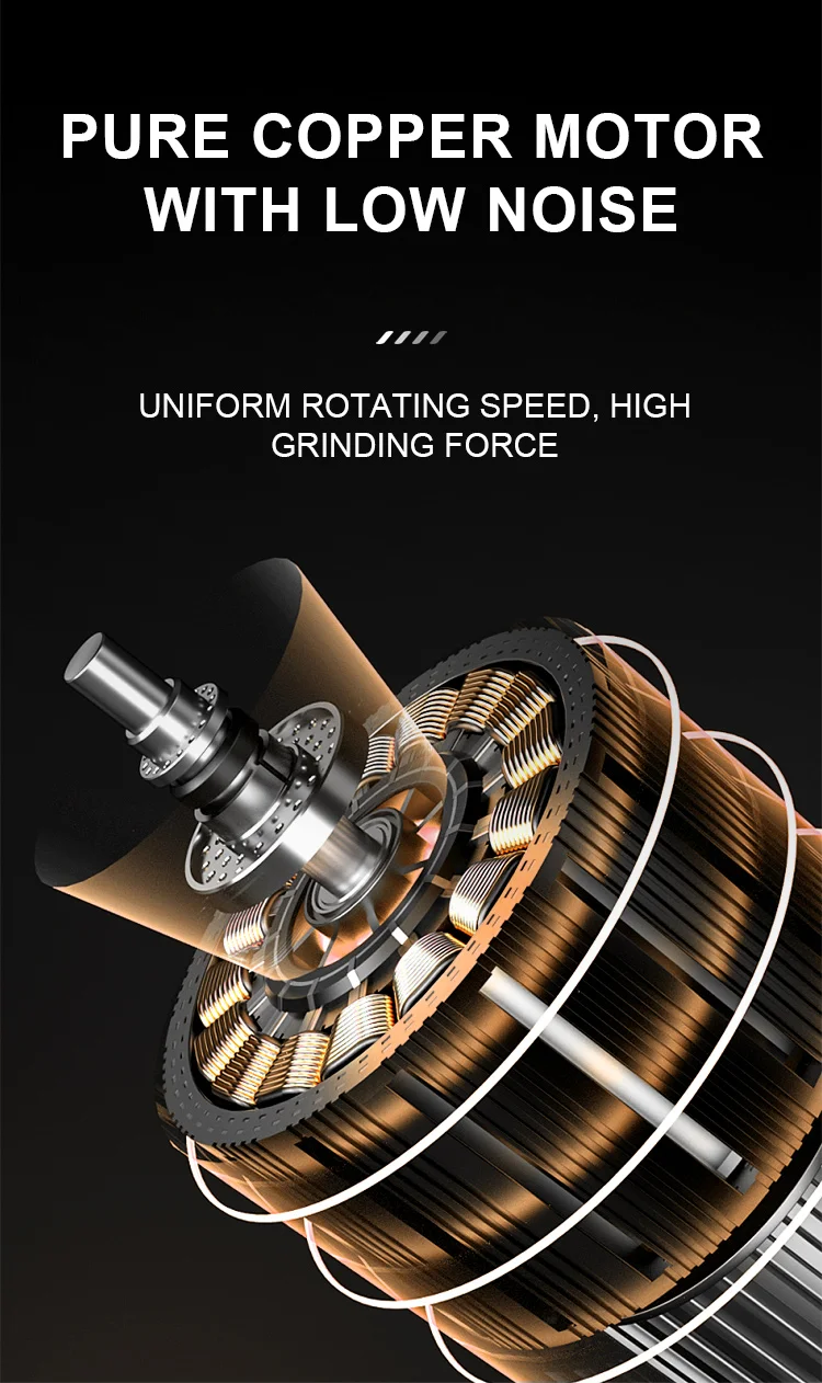 3 in 1 Functional Portable  Espresso Coffee Maker USB Rechargeable Automatic Electric Coffee Mill Grinder