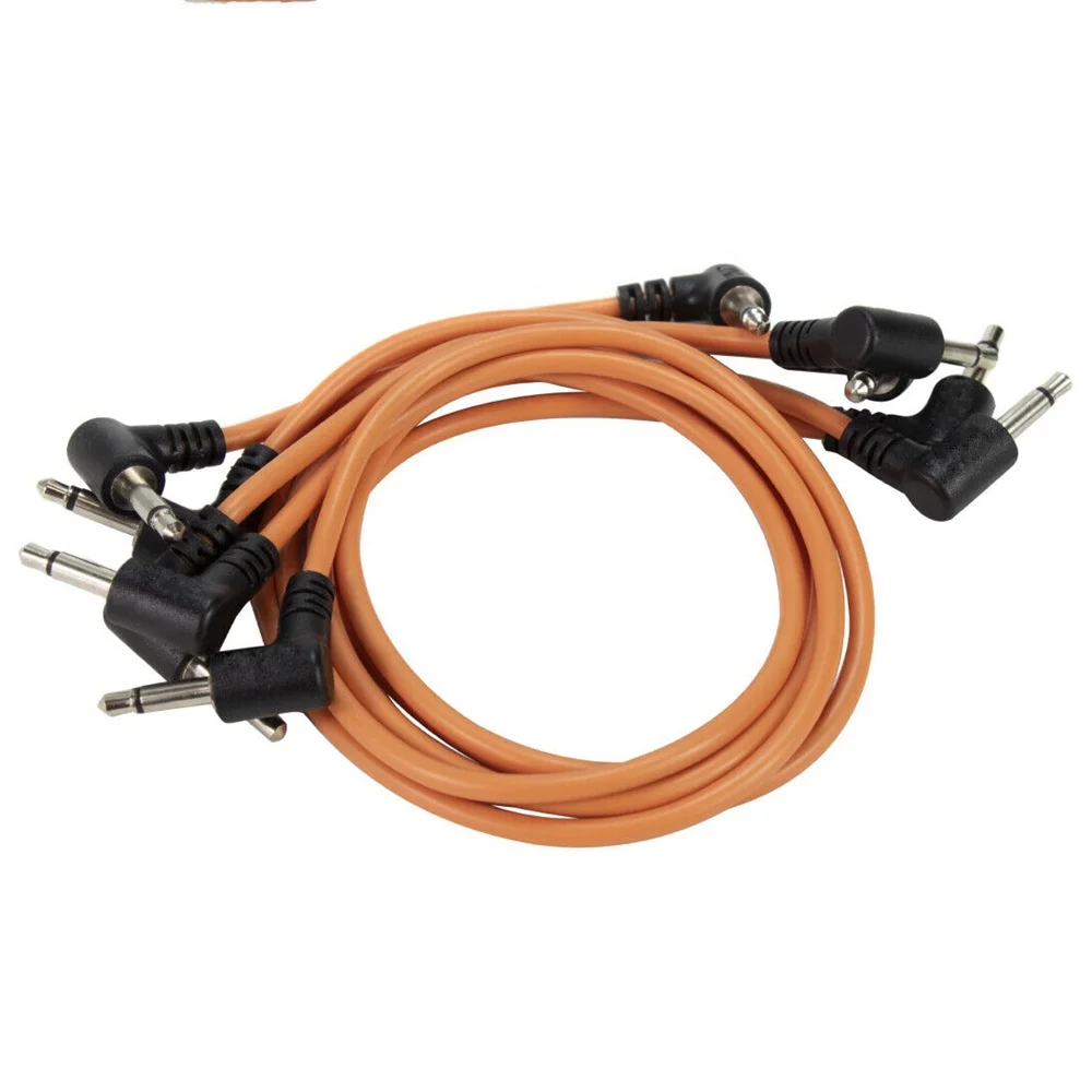 Right Angled Modular synth Mono Patch Cable 3.5mm Eurorack