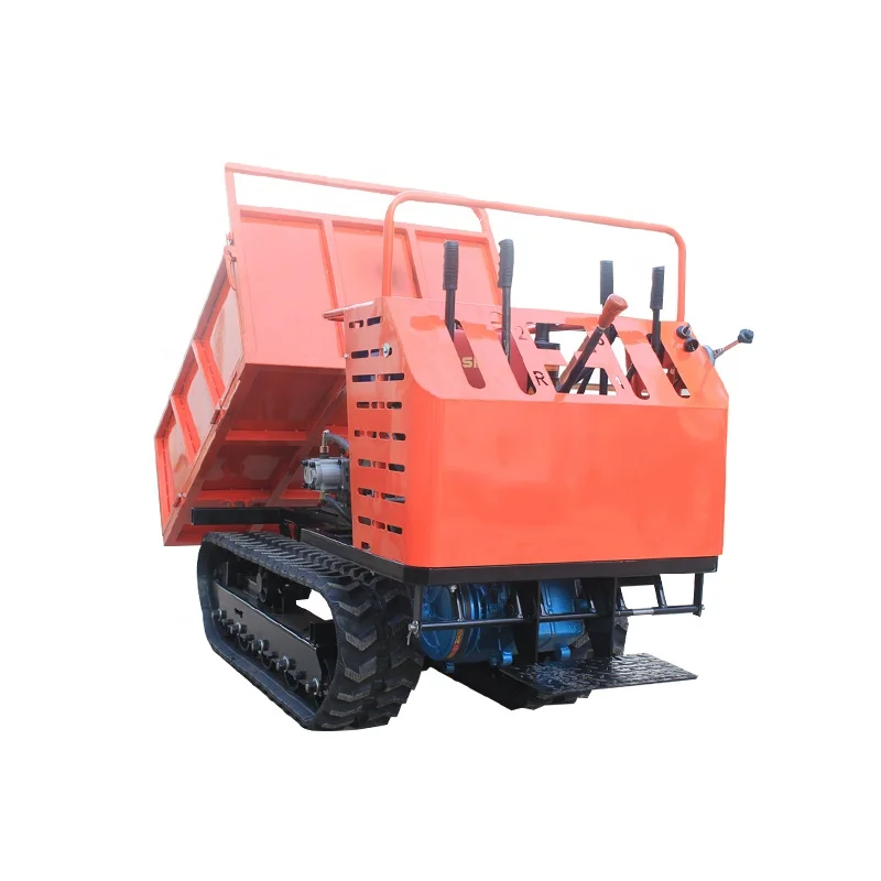 High Efficiency Agricultural Dumper Trailers Garden Mini Dumper 4x4 Rubber Track